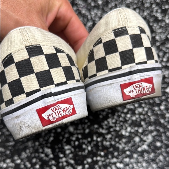 Vans Black and White Checkerboard Slip-Ons - Picture 3 of 5
